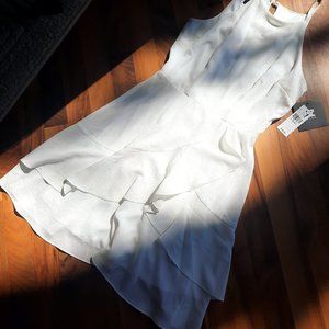 IZ Byer Solid Bubble Crepe Dress